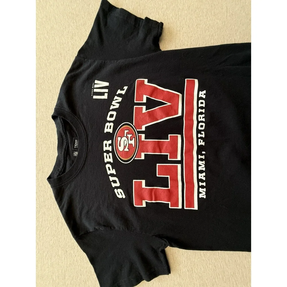 San Francisco 49ers Championship Black Tshirt Team Apparel Size Small